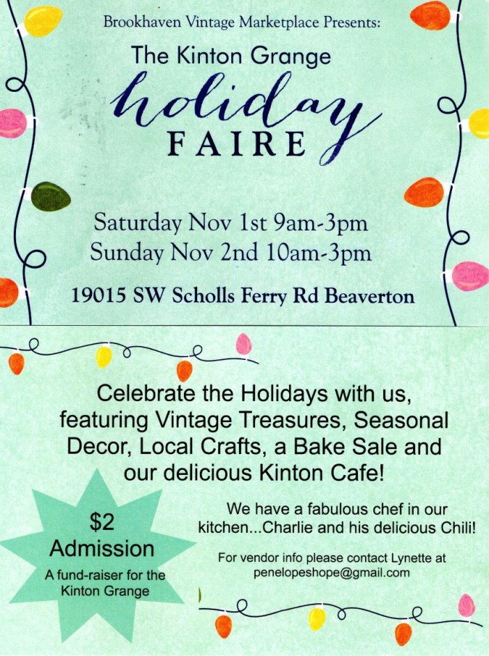 2025 Holiday Faire Front Back